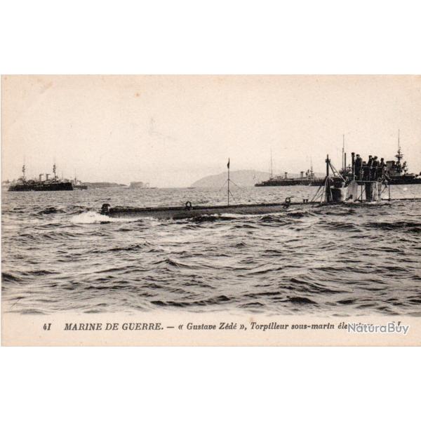 Carte postale sous-marin Gustave Z�d�  -N�8584