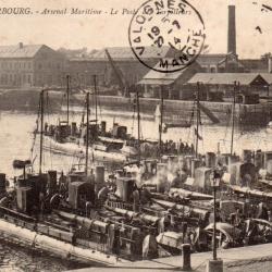 Carte Postale Ancienne - Cherbourg - Arsenal Maritime -N&deg;8586