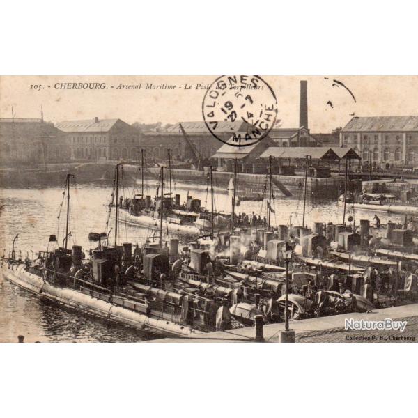 Carte Postale Ancienne - Cherbourg - Arsenal Maritime -N�8586