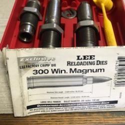 JEU DE 3 OUTILS LEE  POUR CALIBRE 300 WIN MAG occasion bon &eacute;tat