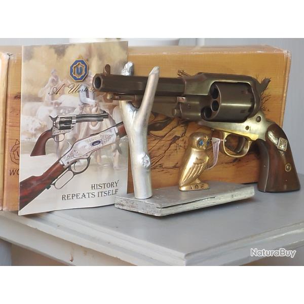 REMINGTON 1858 NEW IMPROVED ARMY CA 44 SHERIFF UBERTI FINITION ANTIQUE HORS SERIE UNIQUE