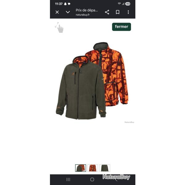Blouson polaire verney carron r�versible 3xl