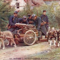 Carte Postale Ancienne - Mitrailleuses Belges -N&deg;8590