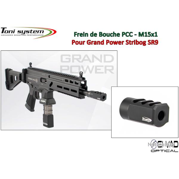Frein de bouche TONI SYSTEM PCC Stribog SR9 Cal.9 mm - 15x1