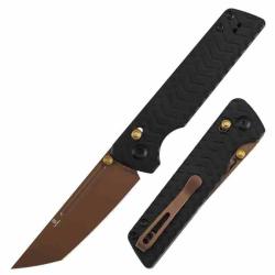 Couteau Tenable Anomaly Crossbar Lock Lame Nitro-V Rose Gold Manche Aluminium Noir B2038V2