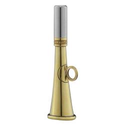 Corne de poche ronde 12 cm laiton poli - Elless