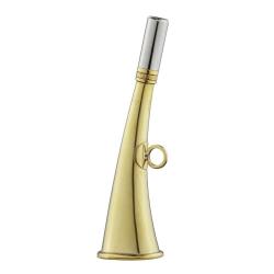 Corne de poche plate 16 cm laiton poli - Elless