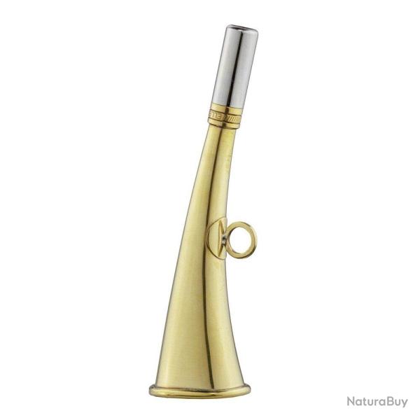 Corne de poche plate 16 cm laiton poli - Elless