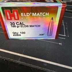 Ogives Hornady .308 ELD match 168gr
