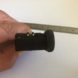 Hausse r&eacute;glable pour carabine avec 2 oeilletons luminescents pour vision de nuit