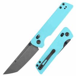 Couteau Tenable Anomaly Crossbar Lock Lame Damas Manche G10 Bleu B2038V3