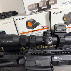 Lunette Leupold vx-r patrol + holosun 509 + montage reptilia