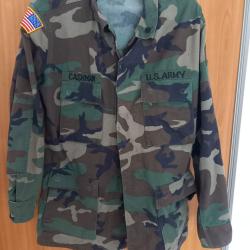 V&eacute;ritable veste de treillis arm&eacute;e US
