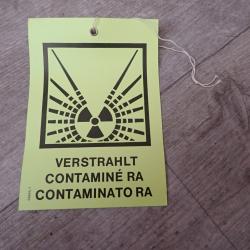 Fanion / Etiquette d'ordonnance suisse : CONTAMINE RA