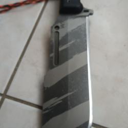 Couteau ARES Work Tuff Gear Ares Gen 2, Tiger Stripes, Black Gator lame de  7 mm ep