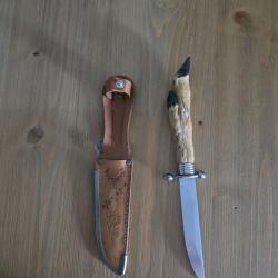 Couteau de chasse patte de chevreuil