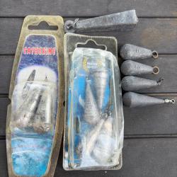 Lot plombs de p&ecirc;che divers