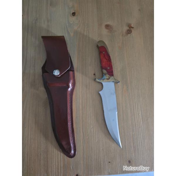 Couteau chasse pradel excellence avec etui