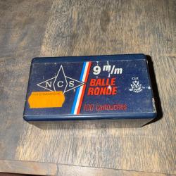 lot de 76 cartouches NCS 9 MM BALLE RONDE