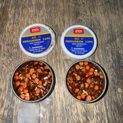 lot de 2 boites amorces poudre noire CCI N&deg;11