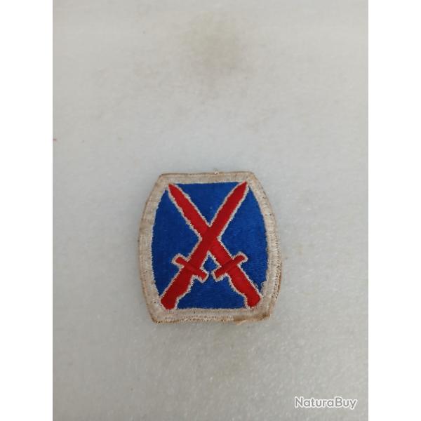 Patch arm�e us 10th INFANTRY DIVISION  ww2 original 2