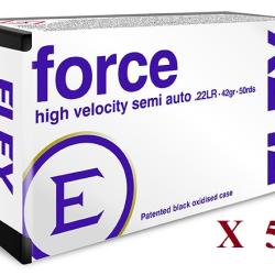 Cartouches 22LR ELEY  FORCE  boite de 50