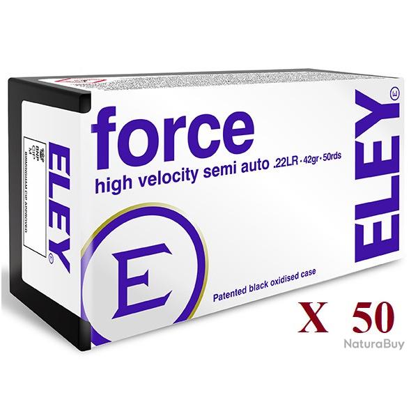Cartouches 22LR ELEY  FORCE  boite de 50