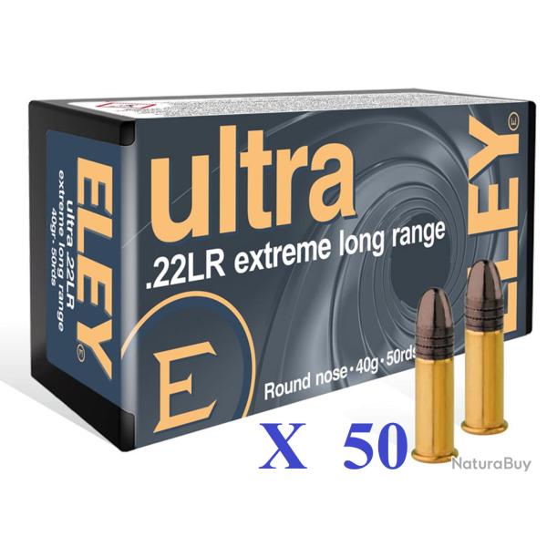 Cartouches 22LR ELEY  ULTRA Extr�me long Range    boite de 50