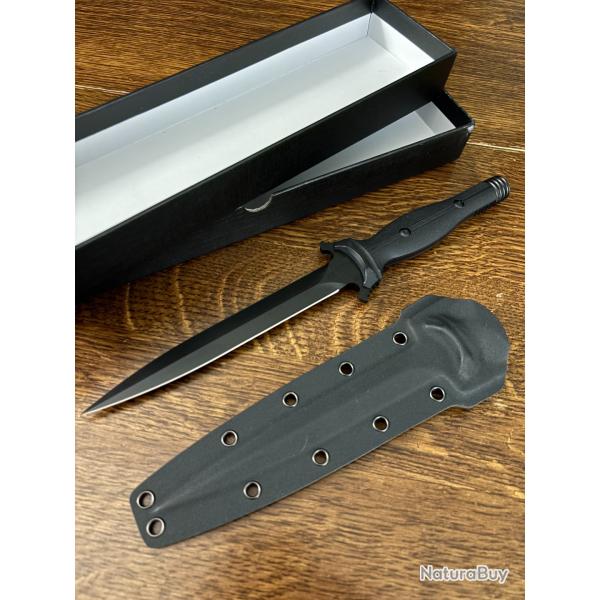 Couteau dague collection Fixe NEUF Noir
