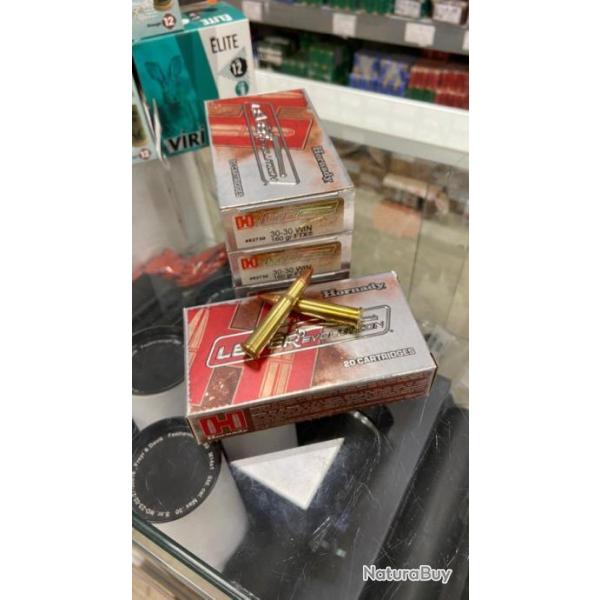 1 bte de 20 balles 30-30 hornady 160gr ftx