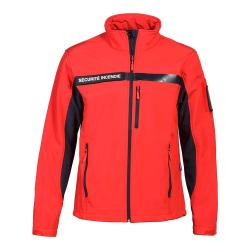 Blouson softshell s&eacute;curit&eacute; Incendie M ROUG