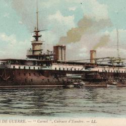 Carte Postale Navire de Guerre "Carnot" Cuirass&eacute; d'Escadre -N&deg;8592