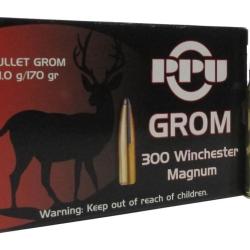100 Munitions PARTIZAN 300 WIN 170gr GROM 