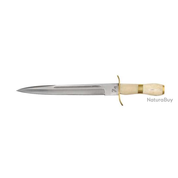 Dague manche en os poli 26 cm Kahn PRO HUNT