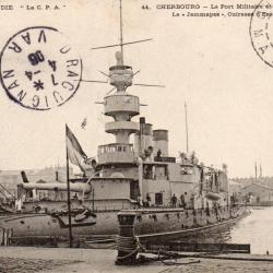 Carte Postale Navire de Guerre Jemmapes Cherbourg -N&deg;8594