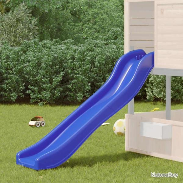 Toboggan de jeu bleu 175x38x23 cm polypropyl�ne