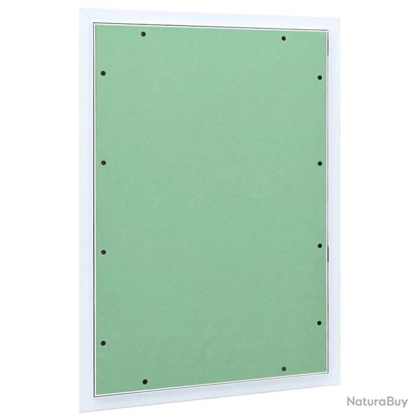 Panneau d'Acc�s Vert et Argent 55 x 75 cm Aluminium et Pl�tre