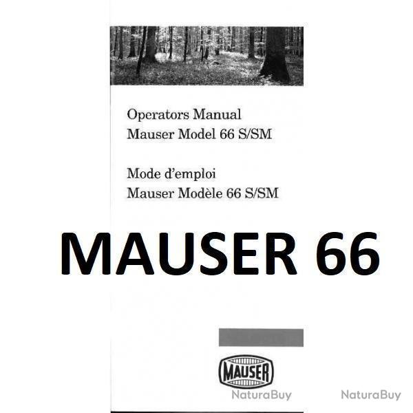notice MAUSER 66 S / MAUSER 66 SM (envoi par mail) - VENDU PAR JEPERCUTE (m2825)