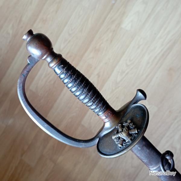 Belle �p�e de S/0ff d'artillerie Mle 1872,Manufacture de Klingenthal , m�me num�ro