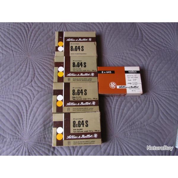 lot cartouches 8x64s