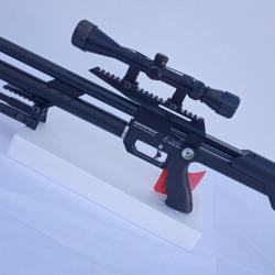 PACK-4B CARABINE M60 PCP SNOWPEAK  MULT + BIPIED + Lunette 3-9 X 40 MilDot Cal. 4,5 mm, 19,9 J.