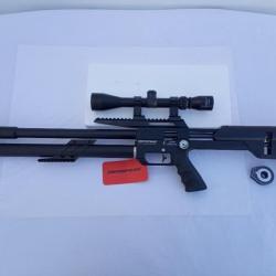 PACK-1 CARABINE M60 PCP SNOWPEAK  MULTISHOT + Lunette 3-9 x 40 MilDot Cal. 4,5 mm, 19,9 Joul.