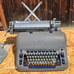 Ancienne machine &agrave; &eacute;crire Japy des ann&eacute;es 50-60 , &eacute;colo, pas d'&eacute;nergie, de wifi, de surveillance