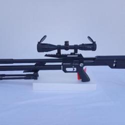 PACK-3 CARABINE M60 PCP SNOWPEAK  MULT + BIPIED + Lunette 4-16 X 40AO MilDot Cal. 6,35 mm, 19,9 J.