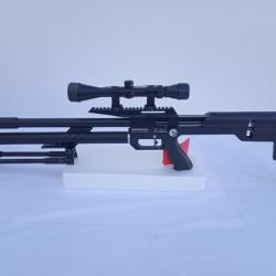 PACK-4 CARABINE M60 PCP SNOWPEAK  MULT + BIPIED + Lunette 3-9 X 40 MilDot Cal. 6,35 mm, 19,9 Joul.