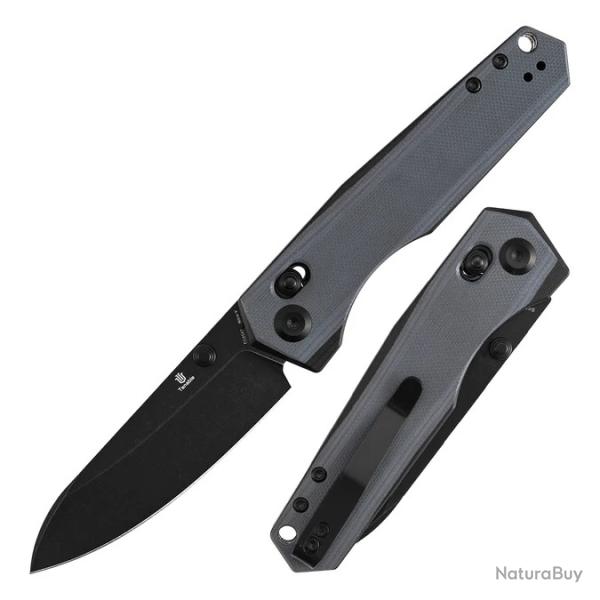 Couteau Tenable Beaver Crossbar Lock Lame Nitro-V Manche G10 Gris/Noir T1105V7