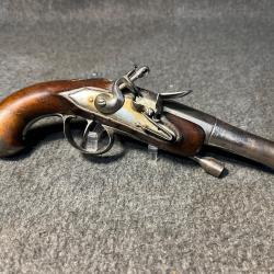 Pistolet a silex de voyage XVIII&egrave;me