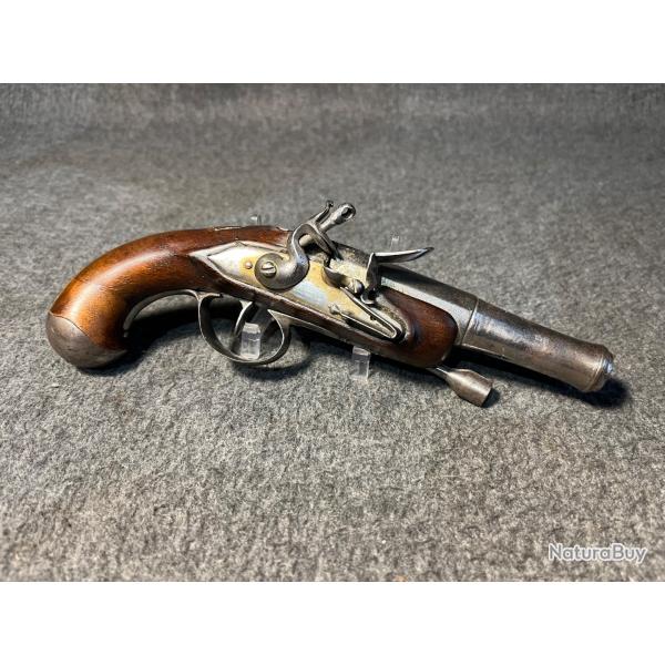 Pistolet a silex de voyage XVIII�me