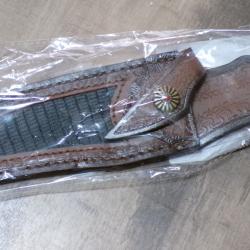 BEL ETUI en CUIR POUR COUTEAU DE CHASSE