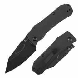 Couteau Tenable Loki Linerlock Lame Nitro-V Manche Micarta Noir B1058A1